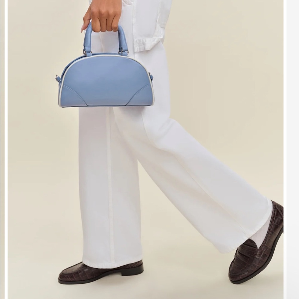 Excellent Condition Reformation Mini Claudia Bag in Light Blue - Picture 8 of 10